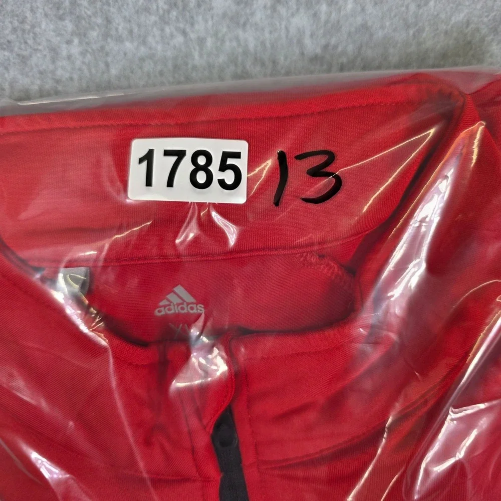 Adidas Golf 1/4 Zip Pullover Men's Size XL Red/Black Athleticwear Training Top‎